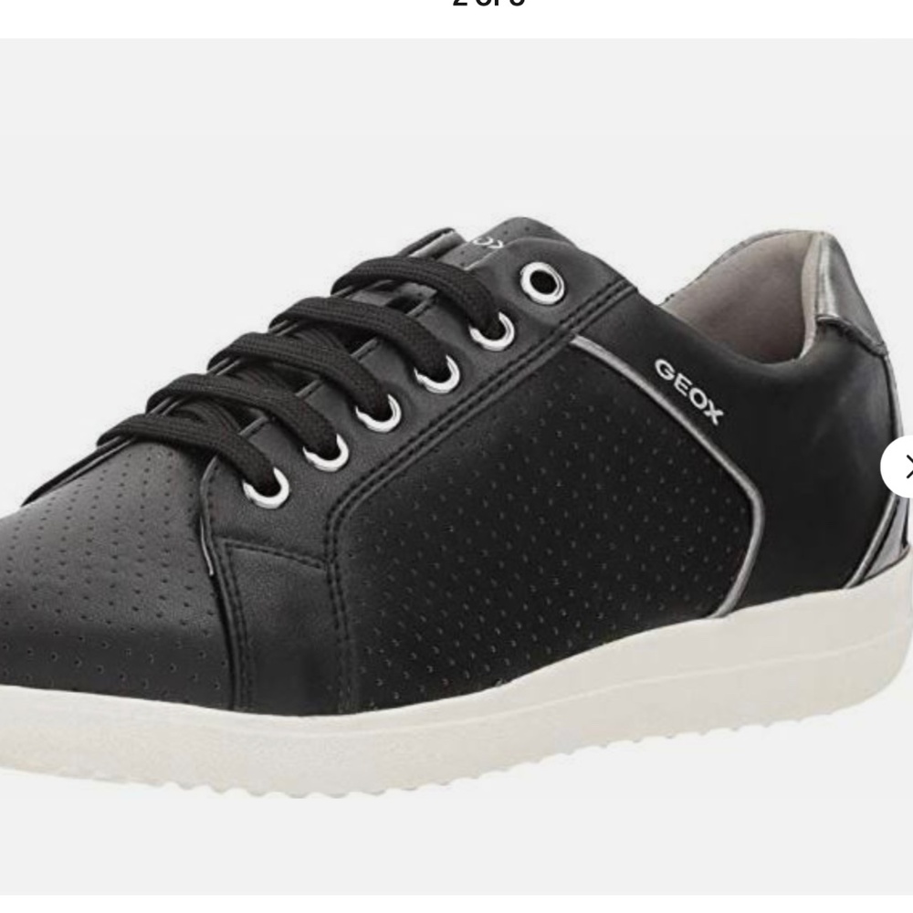 GEOX Respira Perforated Sneakers Black SZ 10